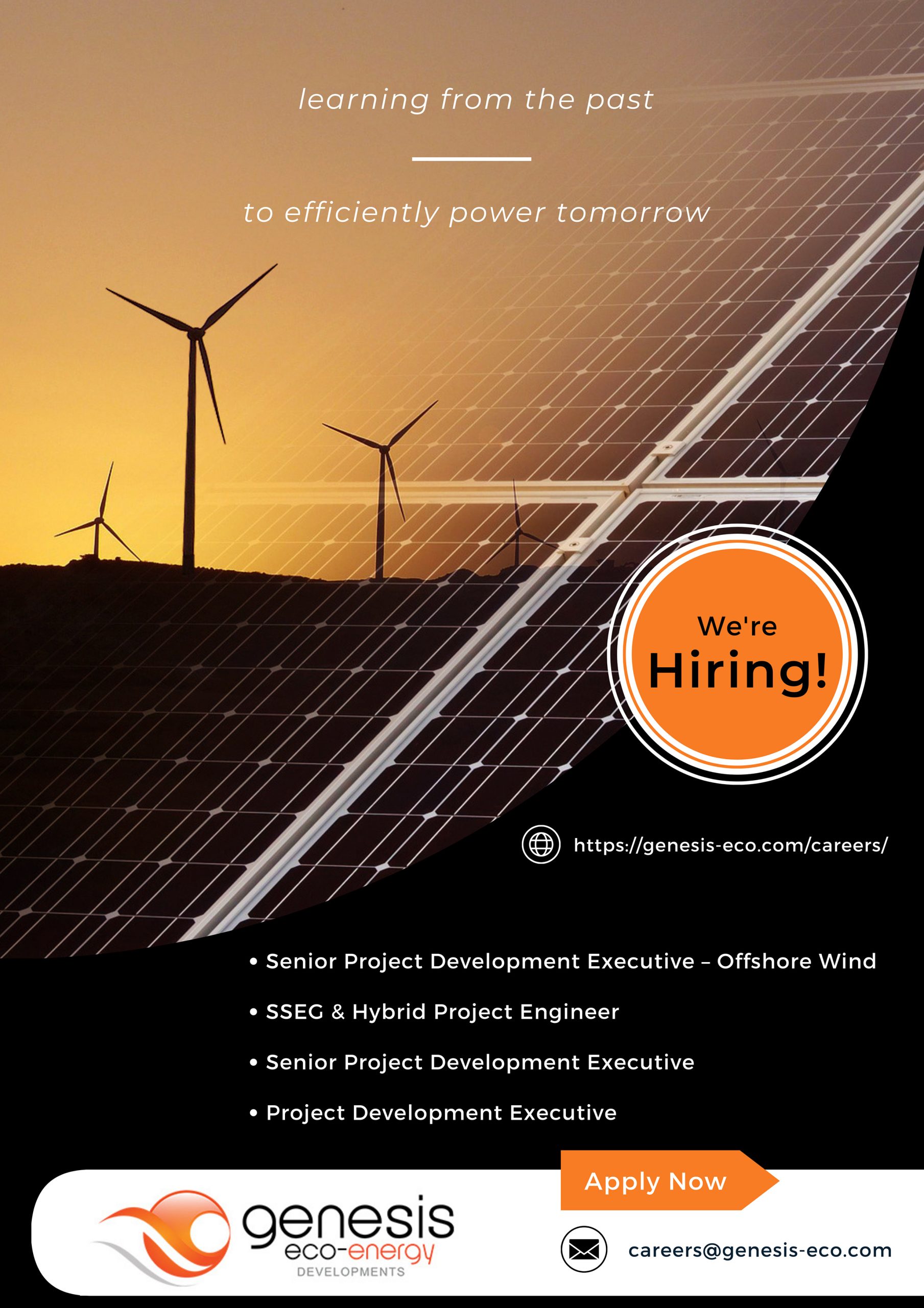 Genesis Eco-Energy Developments Careers